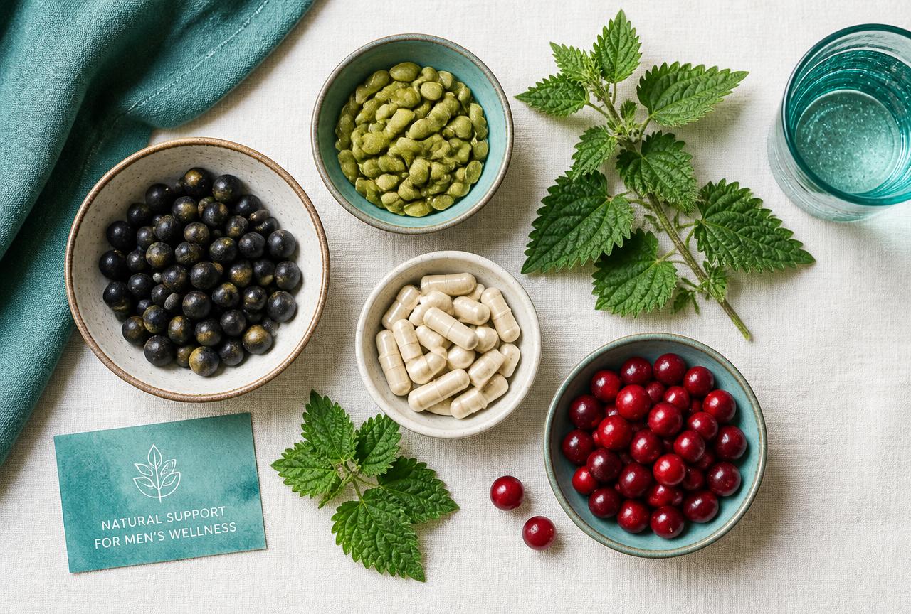 Saw palmetto, pumpkin seed, nettle and cranberry ingredients used in UroVita Care Capsules
